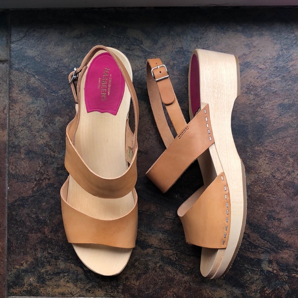 BRAND NEW Swedish Hasbeens HELENA clog sandals 41 - Picture 1 of 6